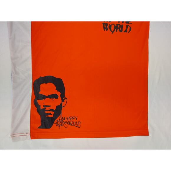 Vtg Nike Manny Pacquiao Boxing King of the World Phillipines Flag T-Shirt RARE - Picture 8 of 12